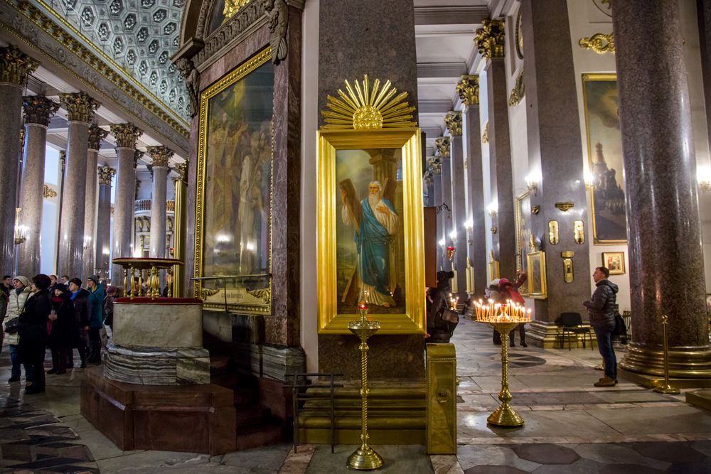 Изготовление иконы святого Андрея для Казанского собора длилось более двух месяцев.