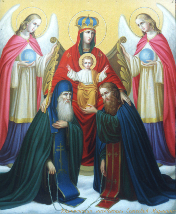 Заказать рукописную икону Пресвятой Богородицы для храма. Киево-Печерская икона Богородицы.